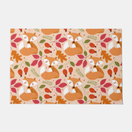 モダンフォークキツネ ドアマット