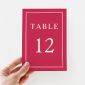 モダンフォーマルエレガントマゼン結婚タ テーブルナンバー