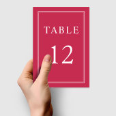 モダンフォーマルエレガントマゼン結婚タ テーブルナンバー