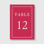 モダンフォーマルエレガントマゼン結婚タ テーブルナンバー