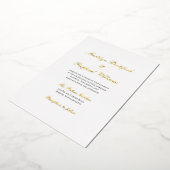 モダンフォーマルエレガ結婚ンス 箔招待状 (回転した状態)