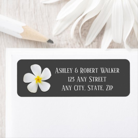 モダンフォーマルクラシック白のダークグレイ結婚ズ ラベル (インサイチュ)