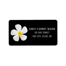 モダンフォーマルクラシック白の黒結婚の ラベル