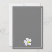 モダンフォーマルクラシックRSVP、White on Gray 招待状 (裏面)