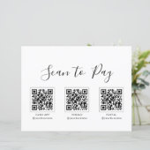 モダンフォーマルシンプルQRスキャンから支払署名 (スタンド正面)