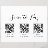 モダンフォーマルシンプルQRスキャンから支払署名 (正面)