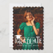 モダンフォーマル卒業式 案内状 (正面)