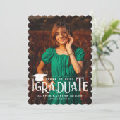 モダンフォーマル卒業式 案内状 (スタンド正面)