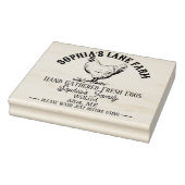 モダンフパーソナライズされたァー素朴ム名アドレス ラバースタンプ (スタンプ)