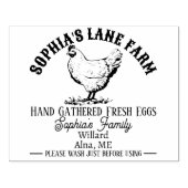 モダンフパーソナライズされたァー素朴ム名アドレス ラバースタンプ (インプリント)