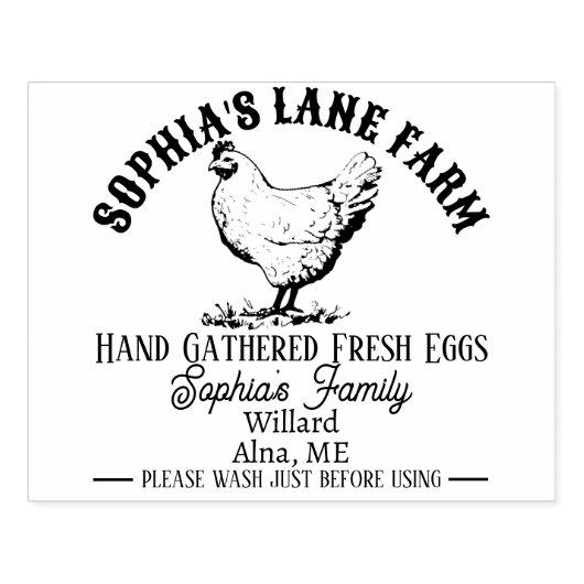 モダンフパーソナライズされたァー素朴ム名アドレス ラバースタンプ (インプリント)