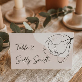 モダンフラワーボヘミアン結婚式エスコートカード プレイスカード