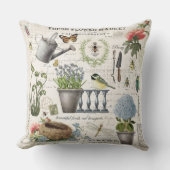 モダンフランスのヴィンテージ農家花園 クッション (正面)