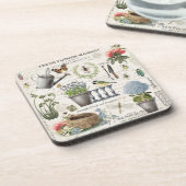 モダンフランスのヴィンテージ農家花園 コースター (左側)
