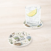 モダンフランスのヴィンテージ農家花園 コースター (側面)