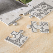 モダンフランスのヴィンテージ農家花園 ジグソーパズル (側面)