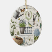 モダンフランスのヴィンテージ農家花園 セラミックオーナメント (右)