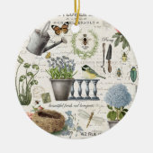 モダンフランスのヴィンテージ農家花園 セラミックオーナメント (正面)