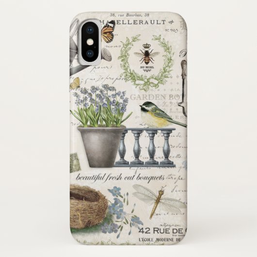 モダンフランスのヴィンテージ農家花園 Case-Mate iPhoneケース (裏面)
