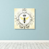 モダンフランスのヴィンテージ キャンバスプリント (インサイチュ (ウッドフロア))