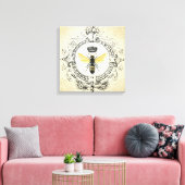 モダンフランスのヴィンテージ キャンバスプリント (インサイチュ (リビング))