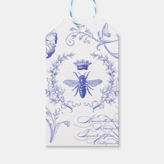 モダンフランスのヴィンテージ ギフトタグ (正面)