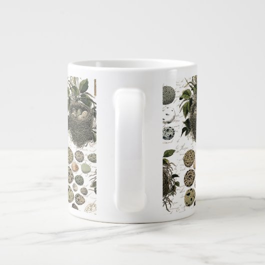 モダンフランスのヴィンテージ ジャンボコーヒーマグカップ (裏面)