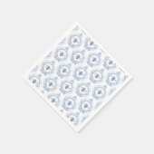 モダンフランスのヴィンテージ スタンダードカクテルナプキン (角)