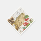 モダンフランスのヴィンテージ スタンダードカクテルナプキン (角)