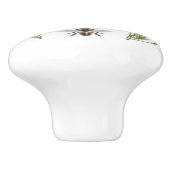 モダンフランスのヴィンテージ セラミックノブ (側面)