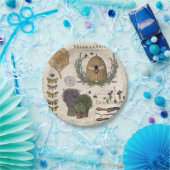 モダンフランスのヴィンテージ ペーパープレート (パーティー)