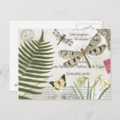 モダンフランスのヴィンテージ ポストカード (正面/裏面)