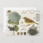 モダンフランスのヴィンテージ ポストカード (正面/裏面)