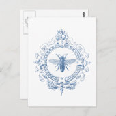 モダンフランスのヴィンテージ ポストカード (正面/裏面)