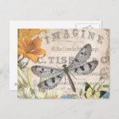 モダンフランスのヴィンテージ ポストカード (正面/裏面)