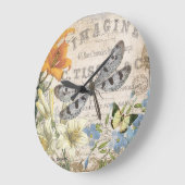 モダンフランスのヴィンテージ ラージ壁時計 (傾斜)