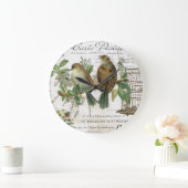 モダンフランスのヴィンテージ ラージ壁時計 (ホーム)