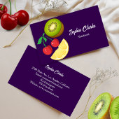 モダンフルーツ健康気に紫栄養士 名刺