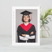 モダンフレシンプルームミニマル2の写真の卒業 案内状 (スタンド正面)