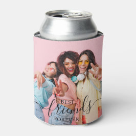 モダンフレンドコラージュ写真シンプル 缶クーラー