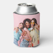 モダンフレンドコラージュ写真シンプル 缶クーラー (缶裏面)
