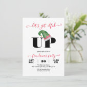 モダンフレンドズクリスマスホリデーパーティーを楽しむ 招待状 (スタンド正面)