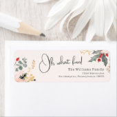 モダンフローラああおもしろい!返信用宛名ラベル ラベル (インサイチュ)