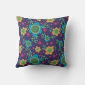 モダンフローラおもしろいカラフルトレンディー クッション (裏面)