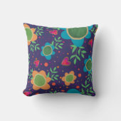 モダンフローラおもしろいカラフルトレンディー クッション (正面)