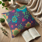 モダンフローラおもしろいカラフルトレンディー クッション