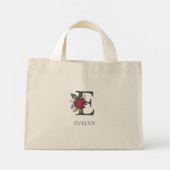 モダンフローラのカスタマイモノグラムのズ ミニトートバッグ (裏面)