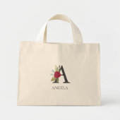 モダンフローラのカスタマイモノグラムのズ ミニトートバッグ (正面)