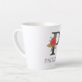 モダンフローラのカスモノグラムのタマイズP カフェラテマグ (左アングル)