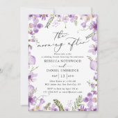 モダンフローラのブ結婚ランチ 招待状 (正面)